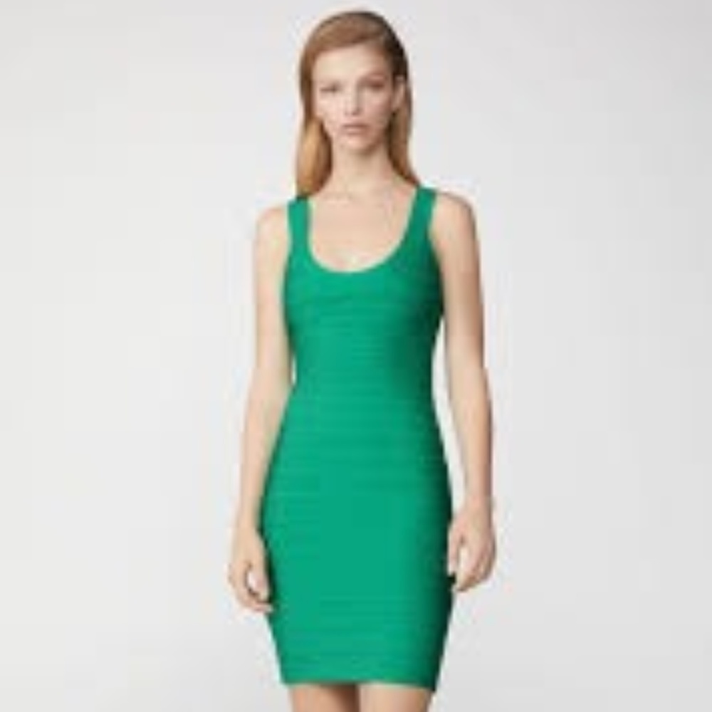 BRAND NWT Herve Leger Sydney Bandage Dress Green S